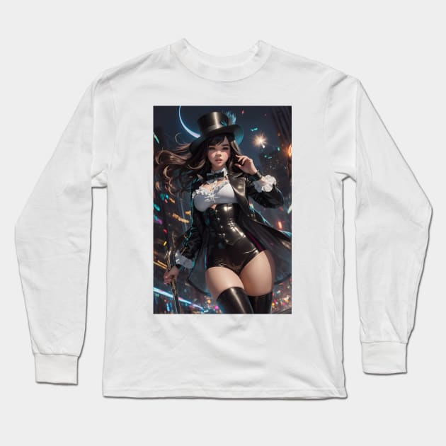 Magician young woman Long Sleeve T-Shirt by _anssfzn